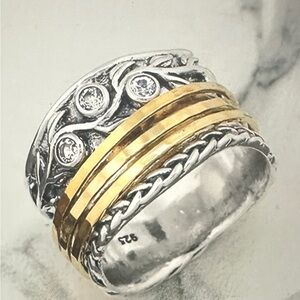 Or Paz Gemstone Spinner Ring